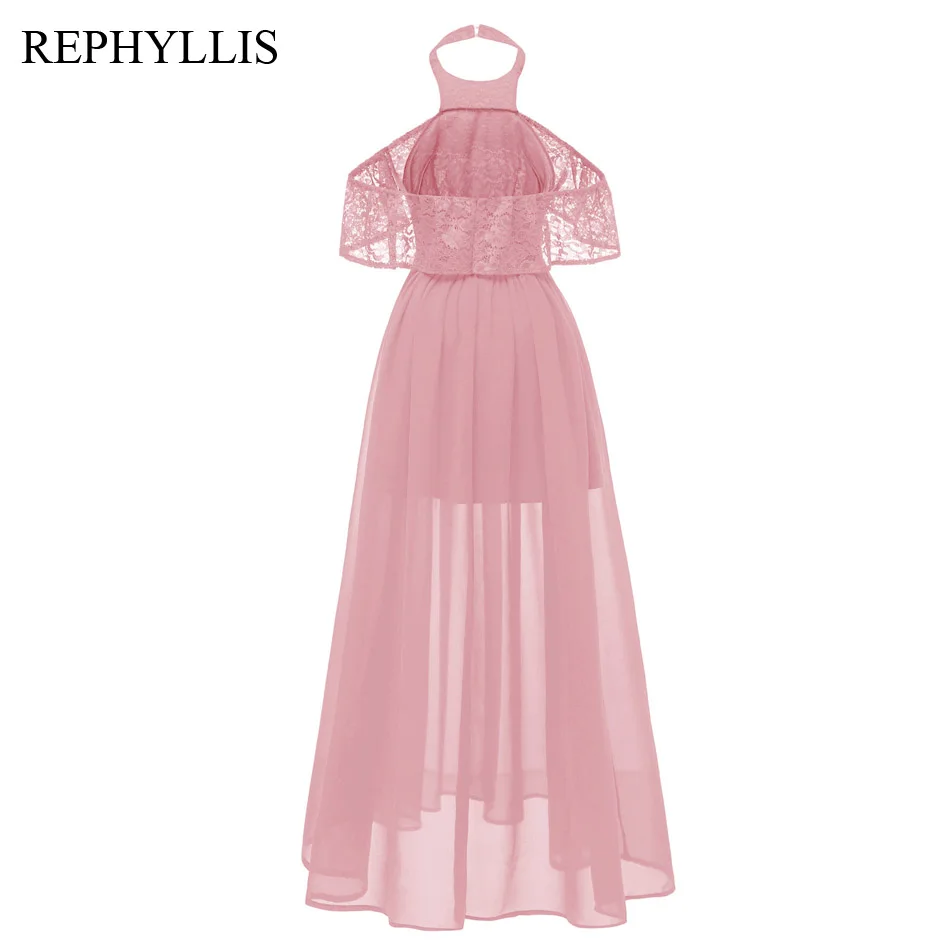Женское кружевное платье REPHYLLIS с открытыми плечами открытой спиной свадебное