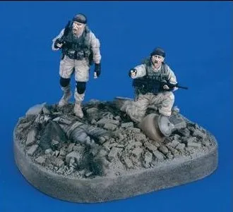 1/35 масштаб США солдаты спецназа тактика 2 человека миниатюры Смола Модель