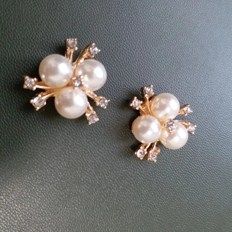 1 пара наклеек ручной работы из горного хрусталя с бисером для одежды DIY украшения