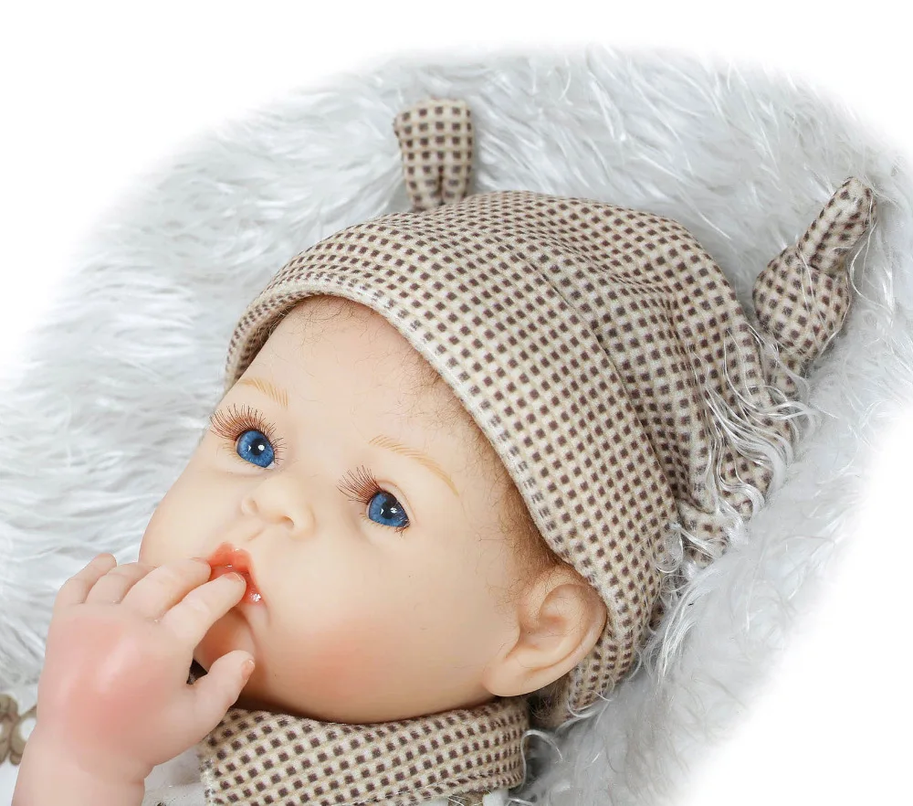 Кукла Bebe Reborn Nicery 20-22 дюйма 50-55 см мягкая силиконовая игрушка для мальчиков и