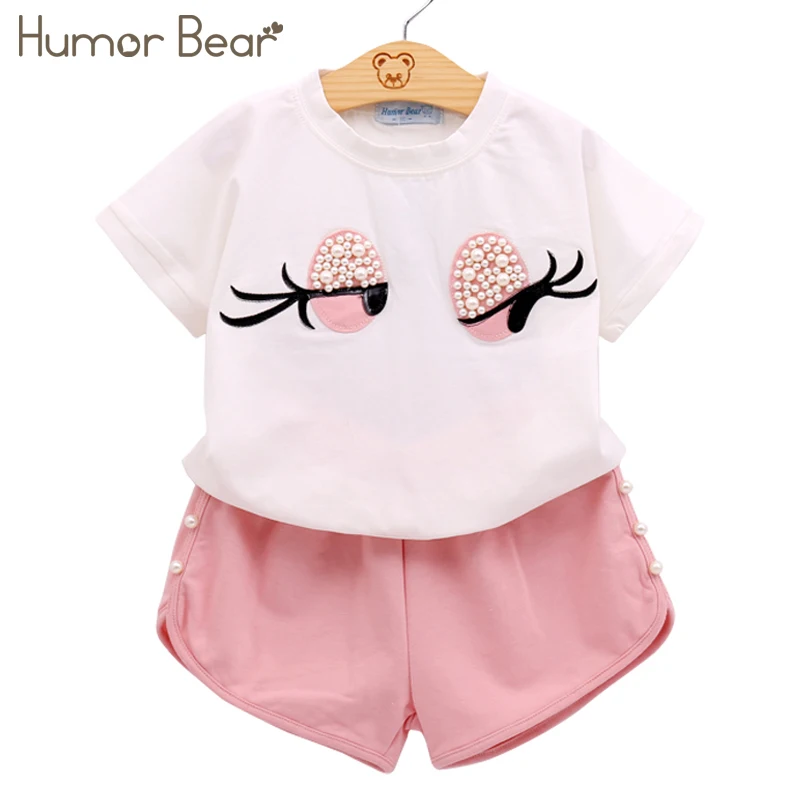 Humor Bear/детская одежда; платье для девочек; Новинка г.; Одежда для девочек с героями мультфильмов; Летняя короткая модная одежда для малышей