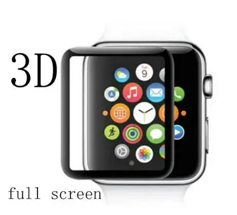 Защитное закаленное стекло для iWatch Apple Watch 38 мм 42 40 44 Серия 1/2/3/4 3D полное покрытие