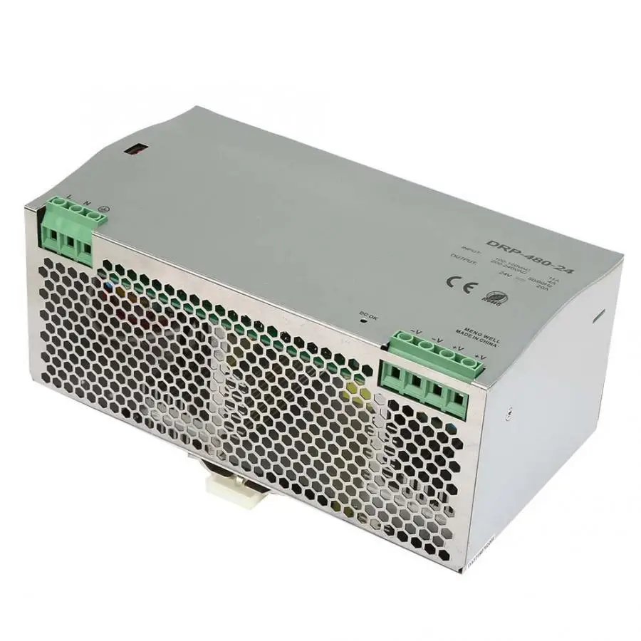 DRP 480 24 480W 24V Din Rail источник питания AC/DC импульсный питания|Импульсный питания| |