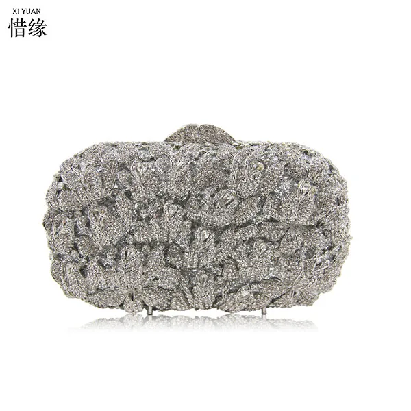 Брендовая женская модная повседневная металлическая Сумка клатч XIYUAN вечерняя