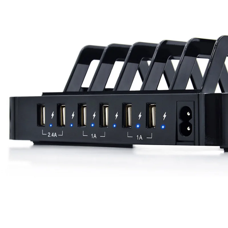 Док-станция для зарядки с USB 6 портами зарядное устройство Органайзер несколько