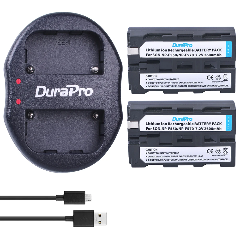 2 шт. NP F550 F570 запасная батарея камеры + двойное зарядное устройство USB для Sony CCD SC55