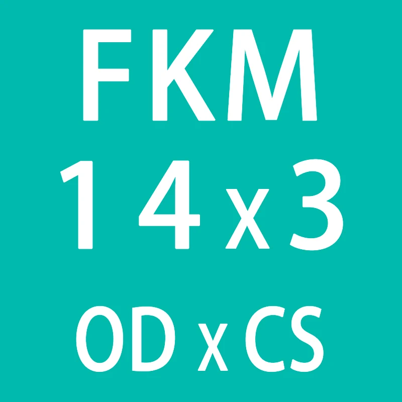 10 шт./лот резиновое кольцо зеленый FKM уплотнительное кольцо OD10/11/12/13/14/15/16/17/18/19/20*3 мм Толщина уплотнительное кольцо масло для уплотнения кольцо прокладки, шайбы - Цвет: OD14mm