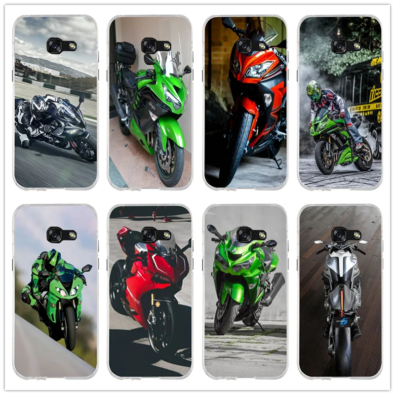 Kawasaki Ninja Zx R Спорт Мотоцикл Мягкий ТПУ прозрачные телефонные чехлы для Samsung Galaxy J1 J2