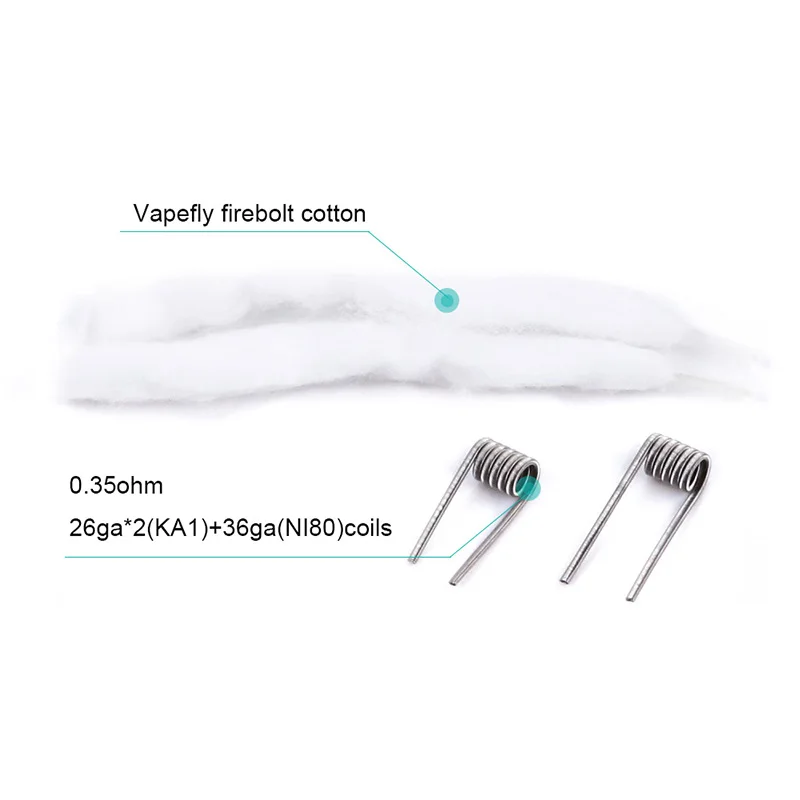 Новые Vapefly Pixie RDA одна катушка нижняя подача vape бак Избегайте нагрева и