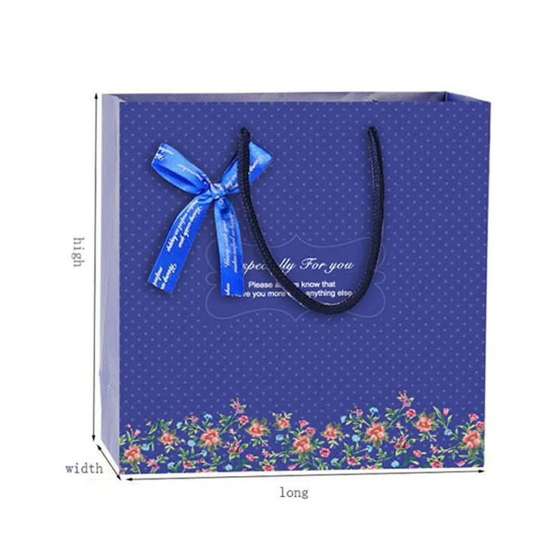 FANLUS Deluxe Красивые цветочные подарочные сумки с сердцем большие идеально подходят