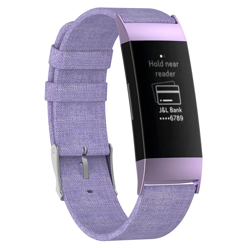 Smart Watch Bracelet Strap Canvas Band Replacement Belt for FitbitCharge 3 @JH | Accessories