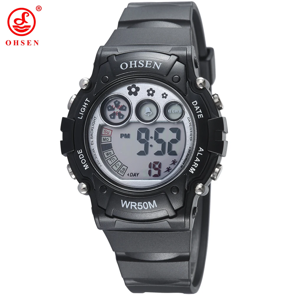 Модный бренд OHSEN горячая Распродажа Детские светодиодные цифровые часы для