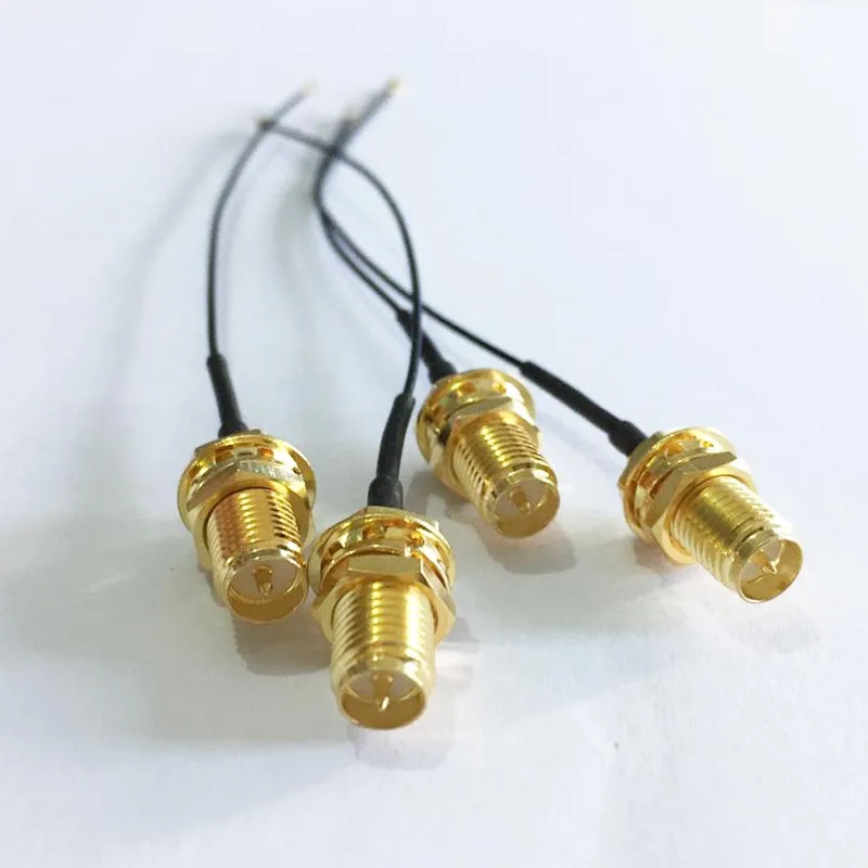 1 шт. RP SMA со штекера на гнездо для IPX IPEX U.FL MHF4 кабель перемычки RF 0 81 мм 10 см в длину PCI