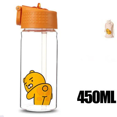 450 мл мультфильм портативные бутылки для воды для прогулок милые девушки мальчик напиток бутылка для молока кофе герметичные спортивные бутылки для воды посуда для напитков - Цвет: 3