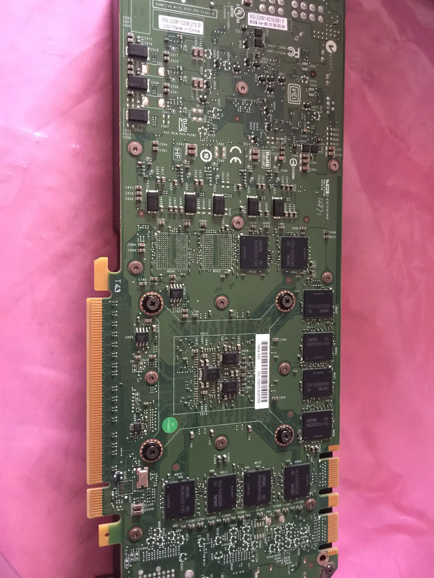 Tesla k20m GPU карта ускоряет высококлассную компьютерную графику 5G