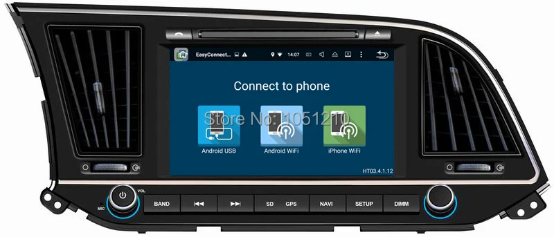 

Ouchuangbo android 7.1 system car multimedia player fit for Hyundai Elantra 2016 with gps wifi Bluetooth 1080P 2G RAM
