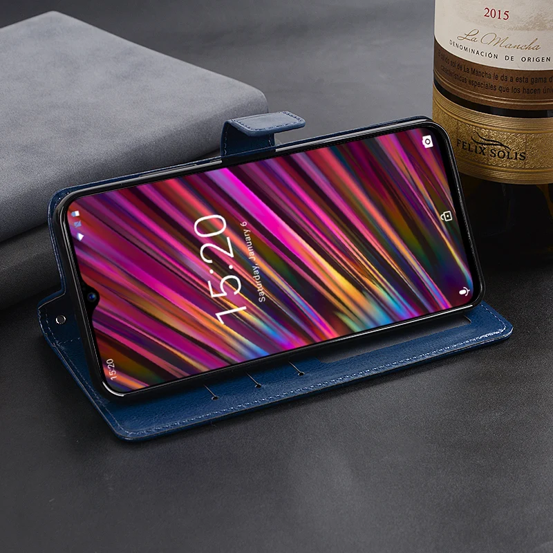 Чехол для Umidigi F1 деловой чехол с подставкой и откидной крышкой кожаный телефона