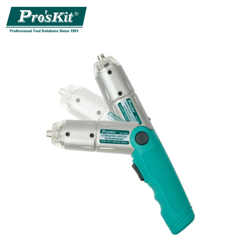 Pro'skit PT-1136G 3,6 V аккумуляторная Складная мини-Перезаряжаемые электрическая отвертка
