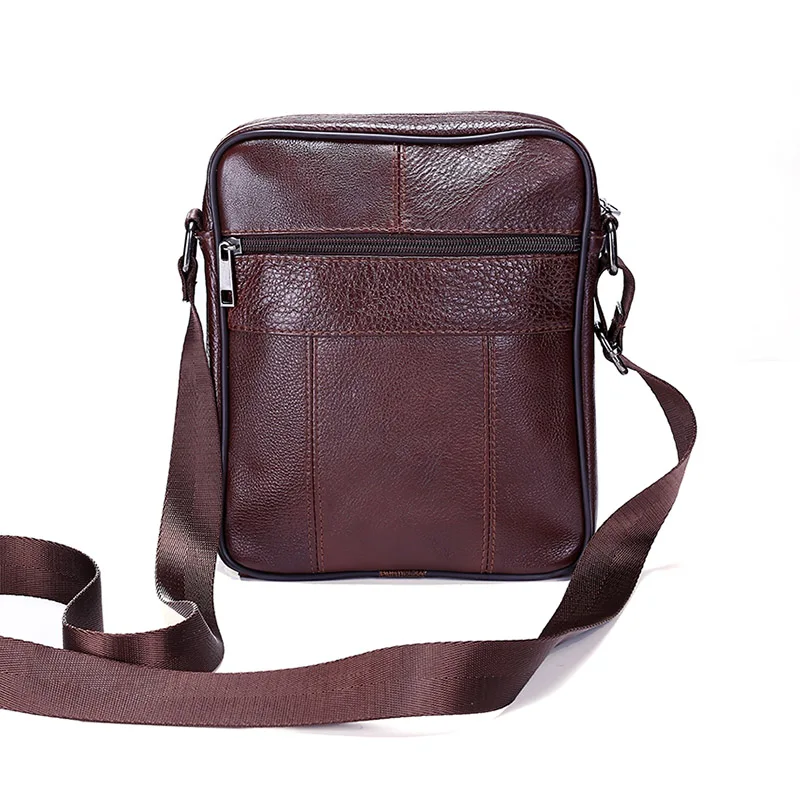 2016 Новый Бренд Натуральная Кожа Мужчины сумка Старинные Коровьей Crossbody Сумки для
