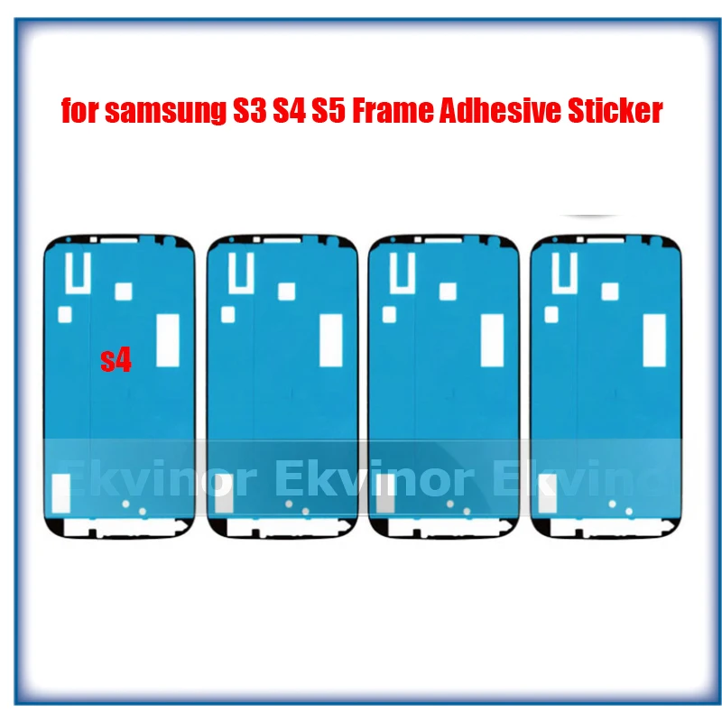 10 шт. предварительно вырезанная рамка Клейкая Лента для Samsung Galaxy S3 mini S4 S5 мини