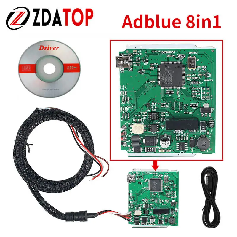 Эмулятор 8 в 1 для грузовиков Adblue с адаптером программирования Nox ADBLUE 9