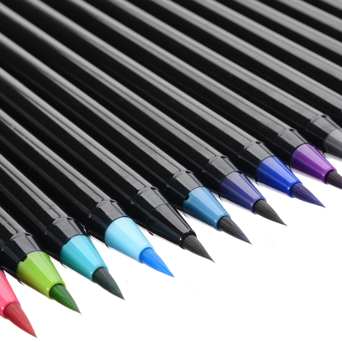 

20 Colors/set Watercolor Painting Pen Brushes Artist Sketch Drawing Marker Pens Water Color Calligraphy Brush School Supplies