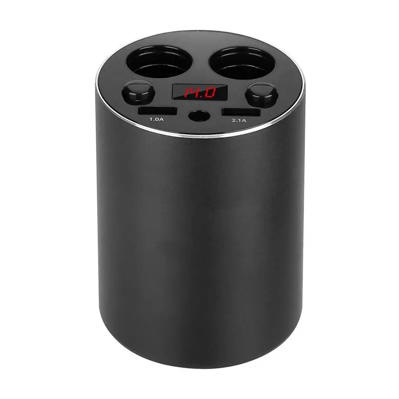 Автомобильное зарядное устройство быстрая зарядка 2 1 usb хаб держатель для чашки