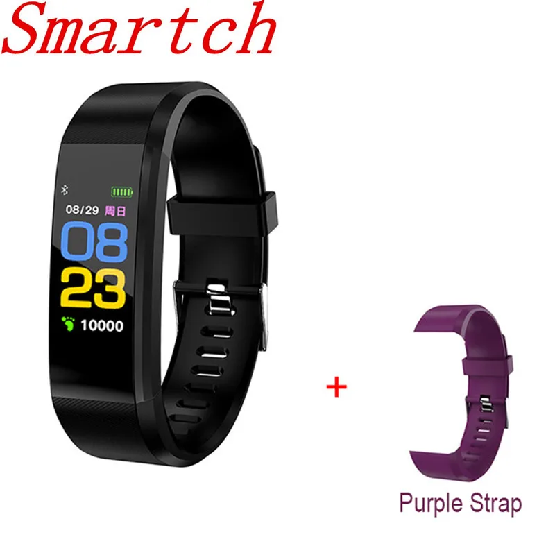 Smartch Новый 115 плюс умный Спортивный Браслет фитнес-трекер экран сенсорный монитор