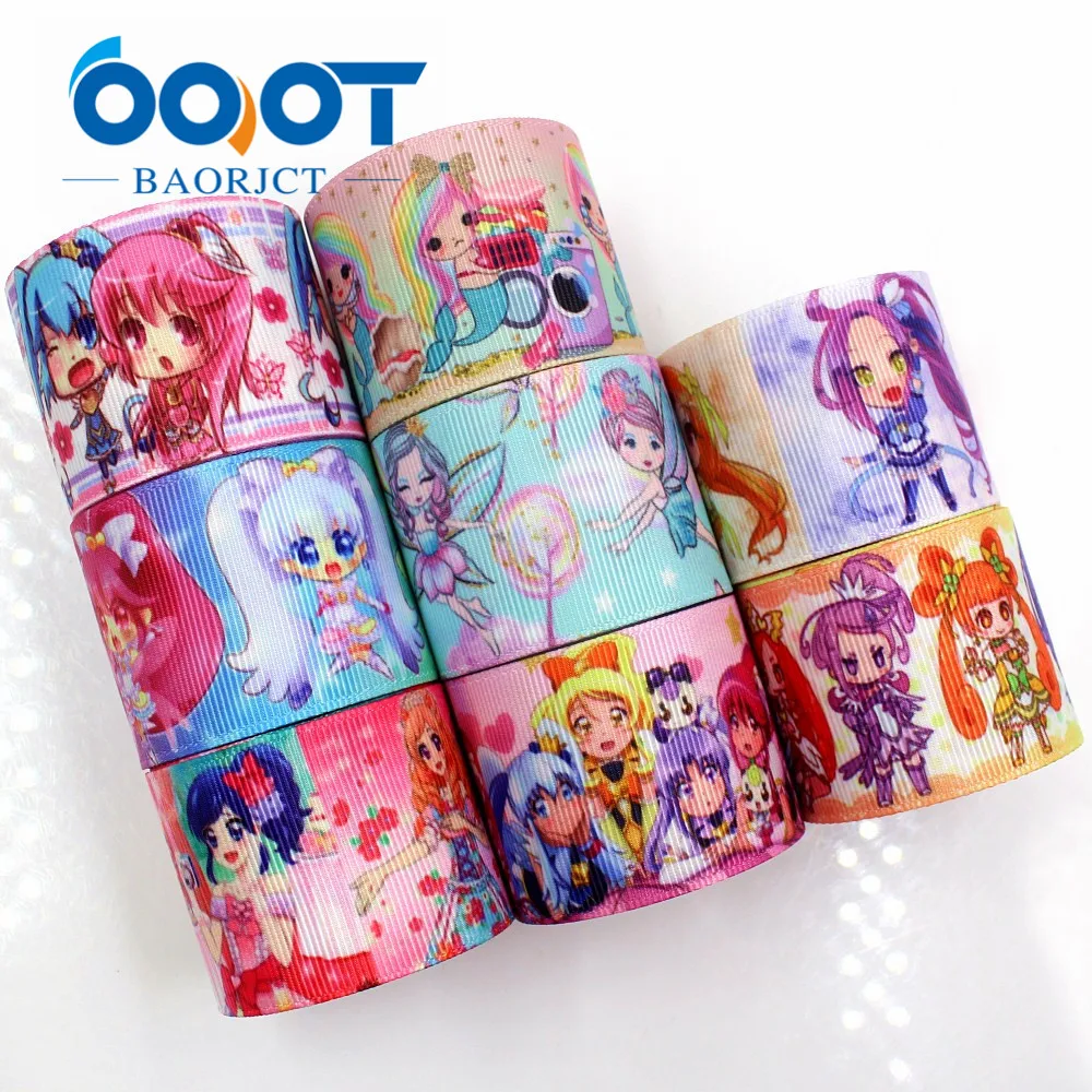 OOOT BAORJCT G-18801-719, 38 мм 10 ярдов мультфильм ленты термотрансферный Печатный корсаж Свадебные DIY ручной работы материал