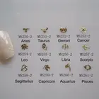 100 шт.пакет Gold 12 созвездий, неклейкая мягкая металлическая наклейка, односторонняя золотая металлическая наклейка для дизайна ногтей, украшение для дизайна ногтей