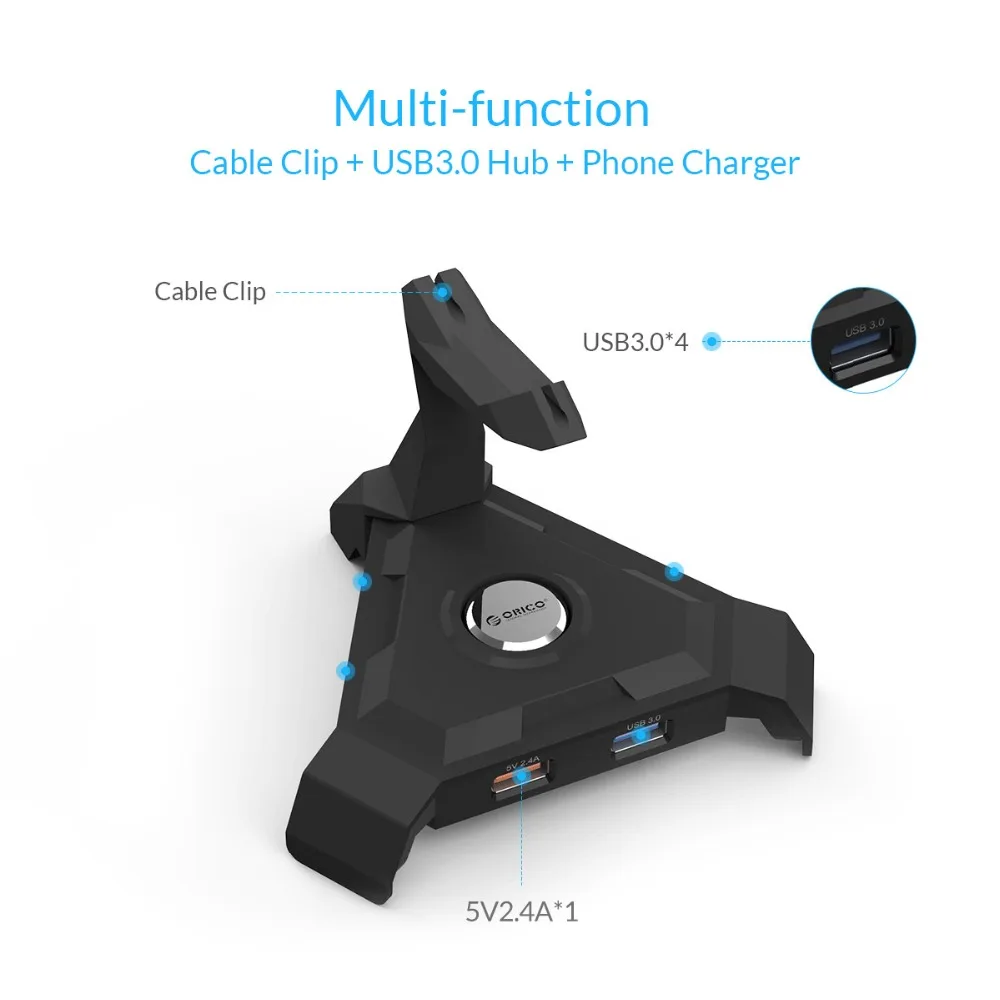 ORICO 4 порта USB 2 0 концентратор 3 с проводом 1 м кабель для передачи данных игровой