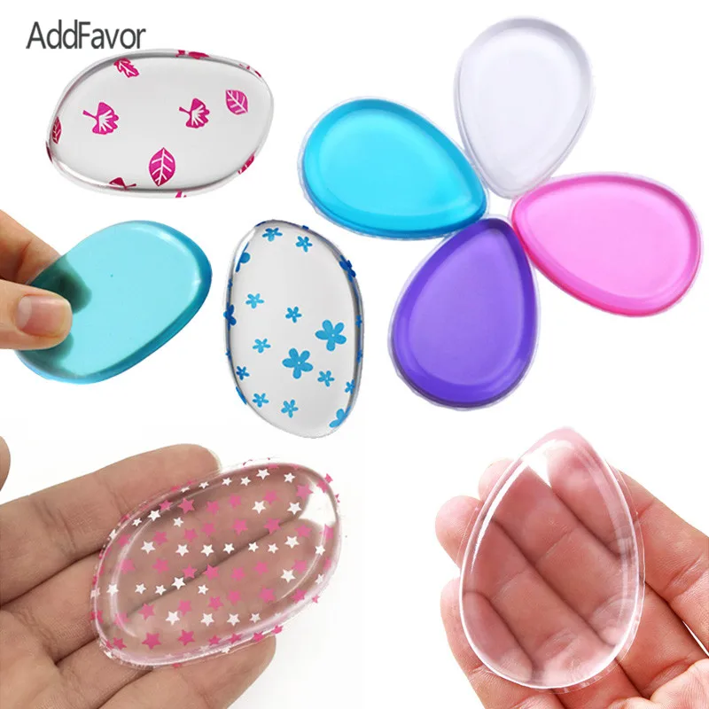 AddFavor, 2 шт, силиконовая губка, гель, косметическая пуховка, макияж, консилер, крем, пудра, пуховка, красота, Эфирная основа, макияж, губки
