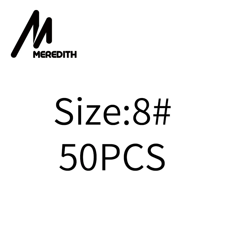 8 MEREDITH 50 шт. крюк из нержавеющей стали быстрый зажим замок защелки вращающиеся твердые кольца безопасности защелки рыболовный крючок Разъем - Цвет: 8