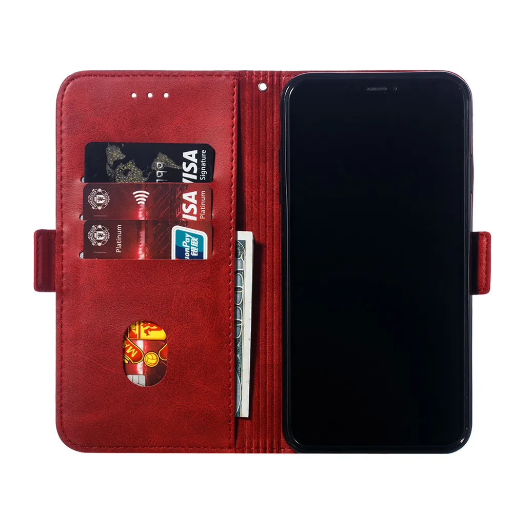 Простой кожаный флип-чехол для телефона чехол для Xiaomi 8 Lite 9 A1 A2 Redmi S2 3S Note 7 6 Pro 5 Plus 4 4X 4A с ремешком