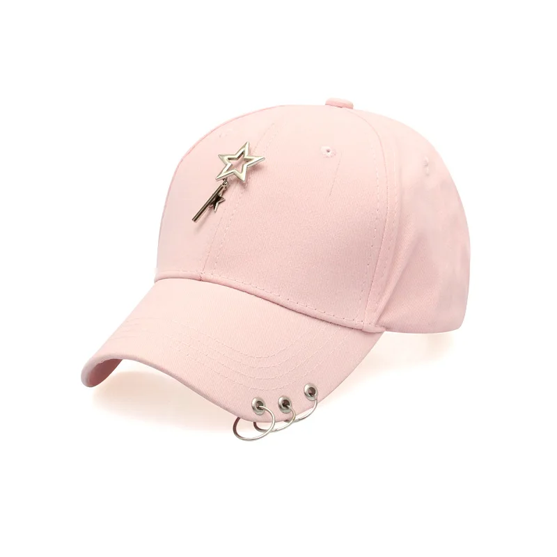 Хип-хоп Кепки хлопок Бейсбол шляпа с металлическим кольцом для Snapback дружище Кепки Gorras