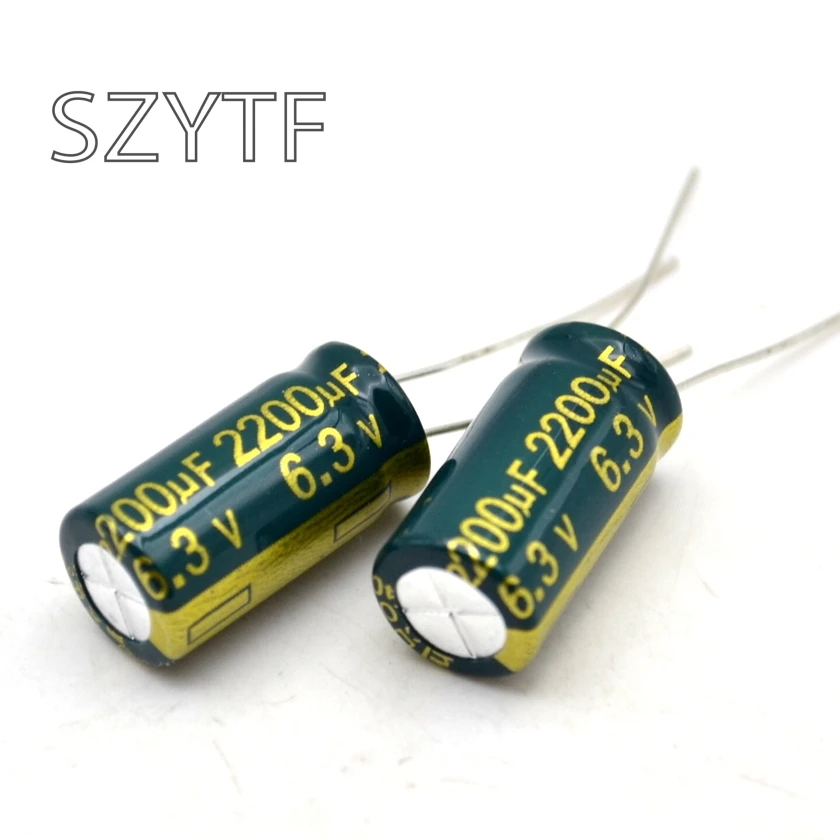 10 шт./пакет 10*20 мм 6 3 В/2200 мкФ электролитический конденсатор|electrolytic capacitors|capacitor