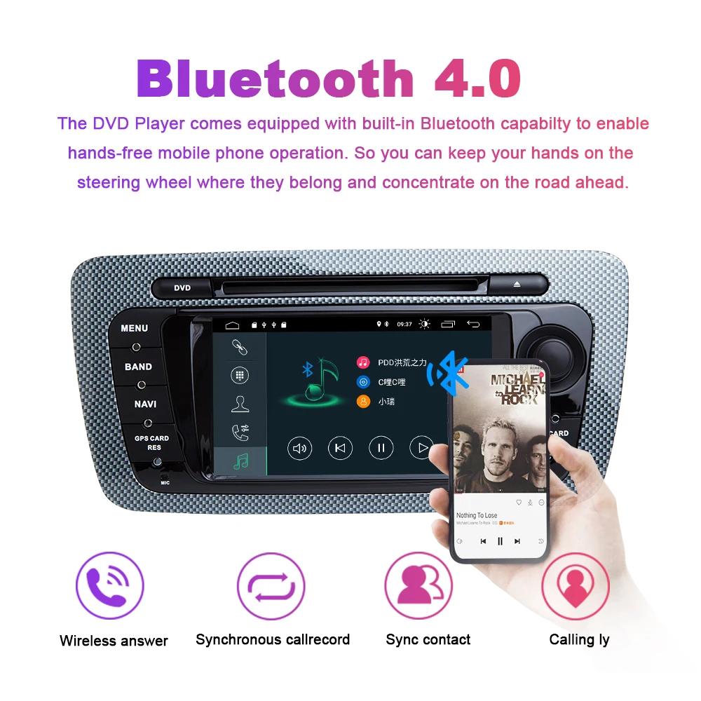 2 Din Android 9,0 автомобилей радио мультимедиа стерео система для Seat Ibiza 6J MK4 SportCoupe Ecomotive Cupra 2009 2010 2011 2012 2013 gps DVD 2 ГБ+ 32 ГБ