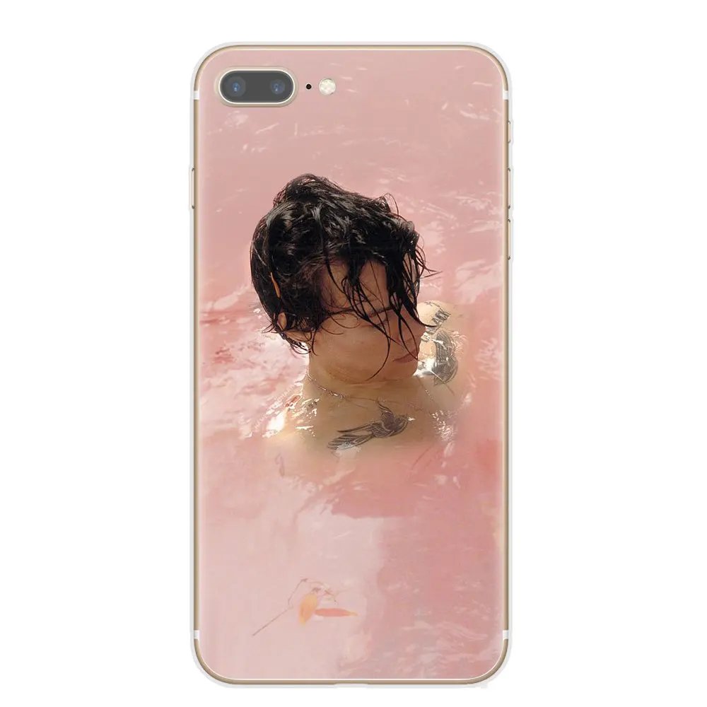 One Direction Harry Styles, розовые цветы, мягкие ТПУ чехлы для телефонов, чехол для iPhone 1 Pro X XR XS Max 8 7 6 6S Plus 5S SE, задняя крышка