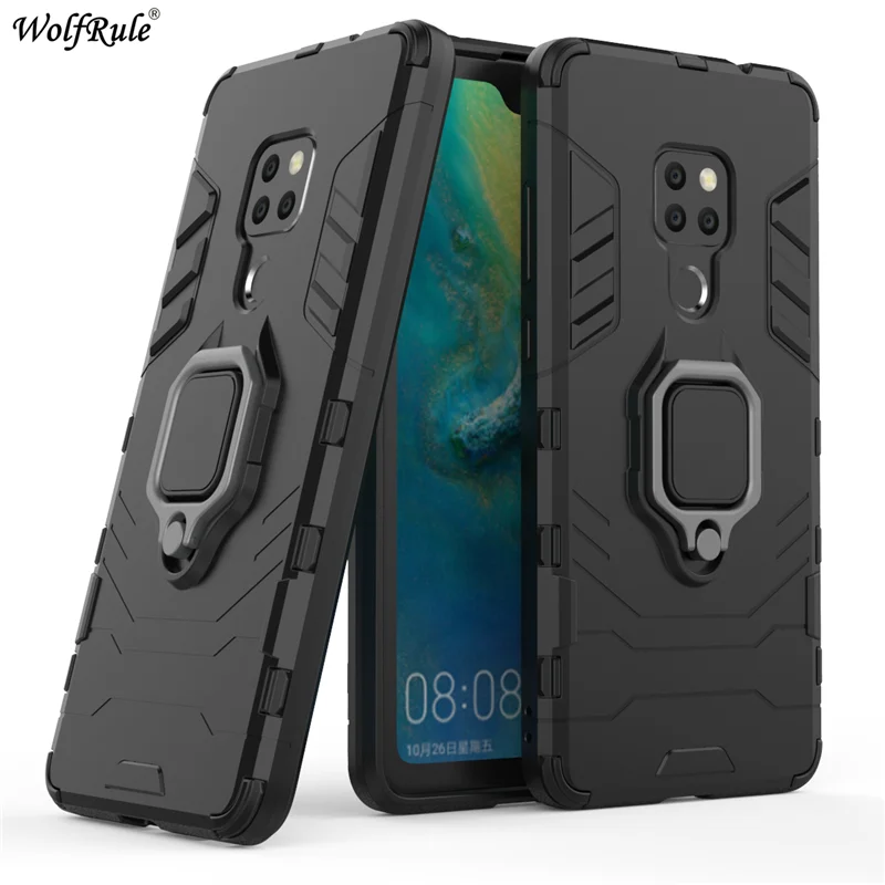

WolfRule Huawei Mate 20 TPU Hard PC Huawei Mate 20 Cases Cover Ring Holder Stand Magnetic Armor Case For Huawei Mate 20 Fundas
