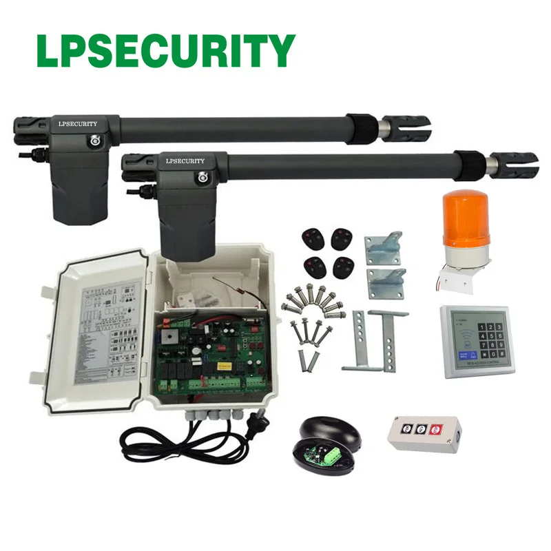 kit9 220 В переменного тока, электрическая открывалка, линейный привод, автоматические распашные ворота, двигатель, комплект y GSM, открывалка двери на выбор - Цвет: kit9