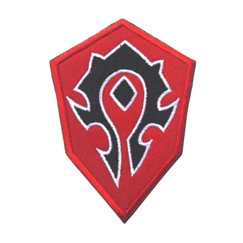 WOW World Alliance/Орда силы лагеря сторонний боевой патч DIY эмблема значок для одежды Высокое качество вышитые патчи - Цвет: 2