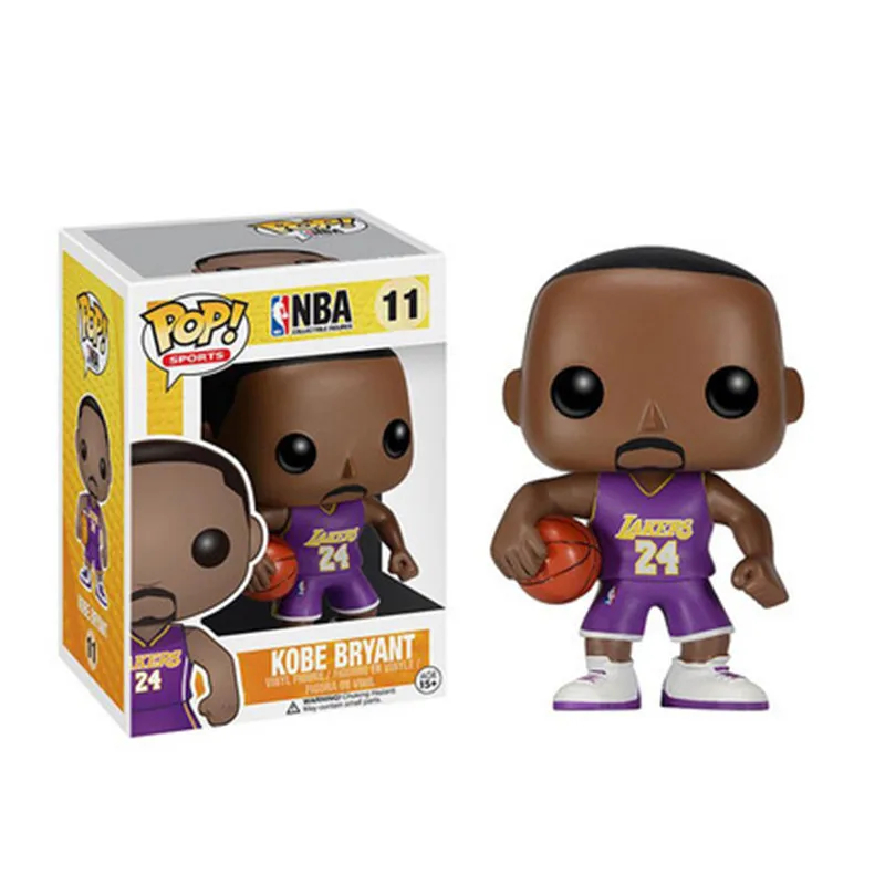 With box-11 FUNKO POP Basketball star James-Kobe-Stephen Curry-Kyrie Irving-John Wall-Action Figure Коллекционная модель игрушки для фанатов - Цвет: With box-11