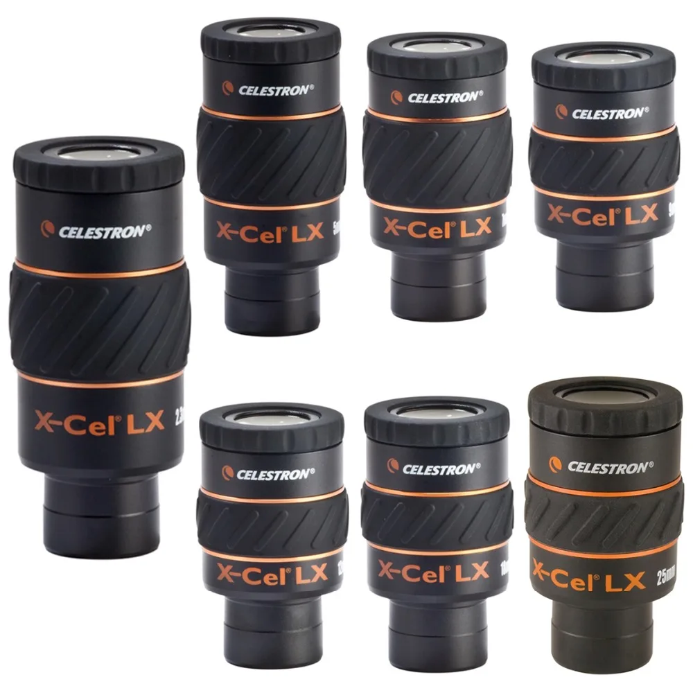 Celestron X CEL LX окуляры 2 3/5/7/9/12/18/25 мм широкоугольный окуляр астрономического