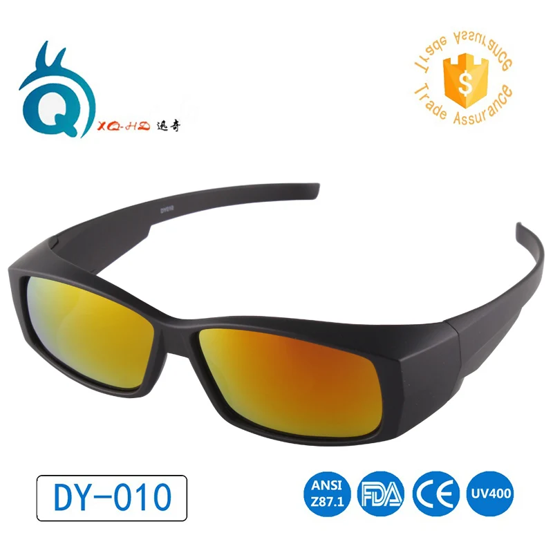 Горячая Акция UV400 подходят для защиты от солнца очки для мужчин поляризованные очки для рыбалки чехол унисекс солнцезащитные очки близорукость очки для женщин - Цвет: Mirrored red