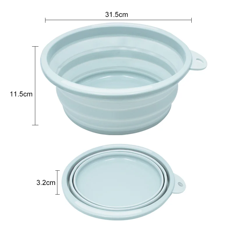 Medium Blue Галогенная на замену раковина для мытья машины, одежда овощей Портативный складные бассейны Пластик дома Кухня Путешествия инструмент для очистки - Цвет: Medium Blue