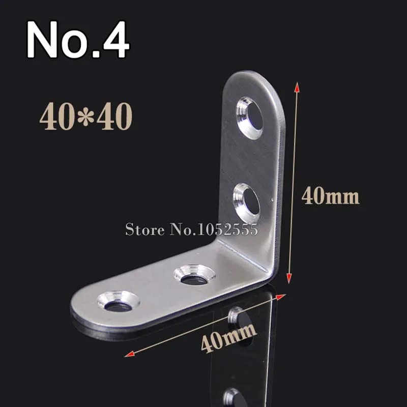 10 шт./Лот металлические угловые кронштейны для мебели 40 х40 мм|furniture corner bracket|stainless