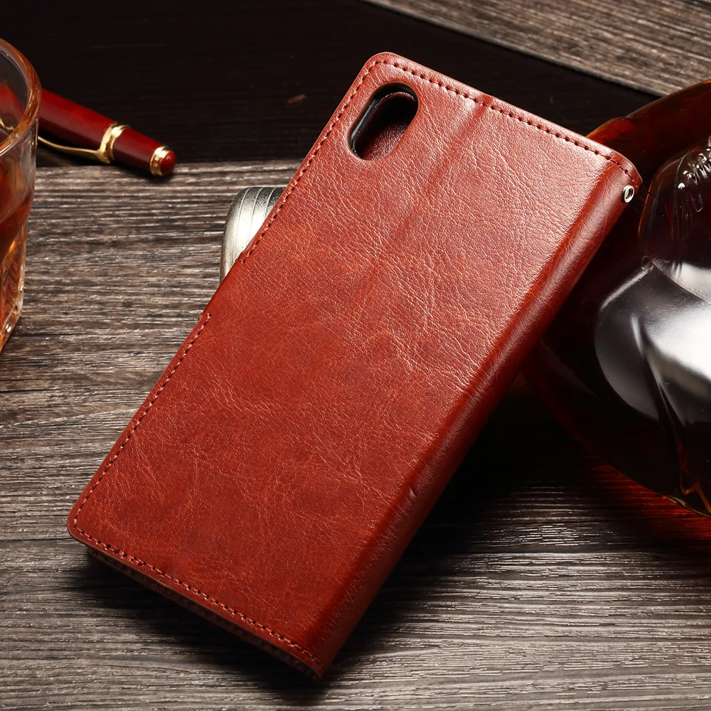 Роскошный кожаный чехол кошелек в стиле ретро для Sony Xperia M4 Aqua Dual E2312 E2333 книжка с