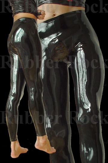 Nature Latex Legging without Zipped Fetish Rubber Pants for Men