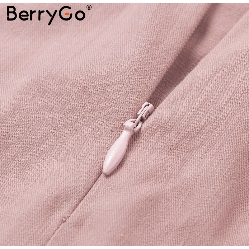 BerryGo трапециевидная кружевная вышивка женская юбка Повседневная Уличная Осенняя короткая женская юбка вечерние Клубные женские мини розовые юбки