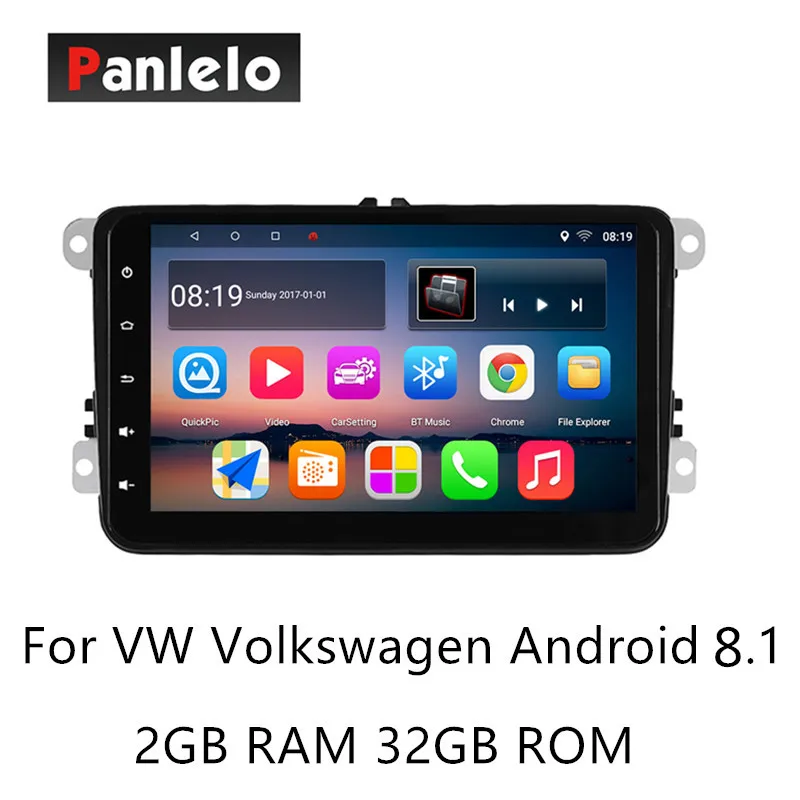 Panlelo S8 Plus Android 8 1 автомобильный стерео для Volkswagen 2 Din мультимедийный плеер